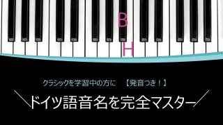 ドイツ語音名を完全マスター【発音つき！】
